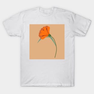 Abstract floral art with nude background T-Shirt